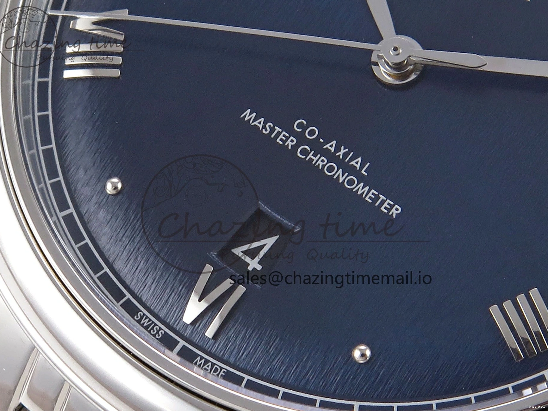 0317 Supportive De Ville Date SS VSF 1:1 Best Edition Blue Dial on SS Bracelet A 7700
